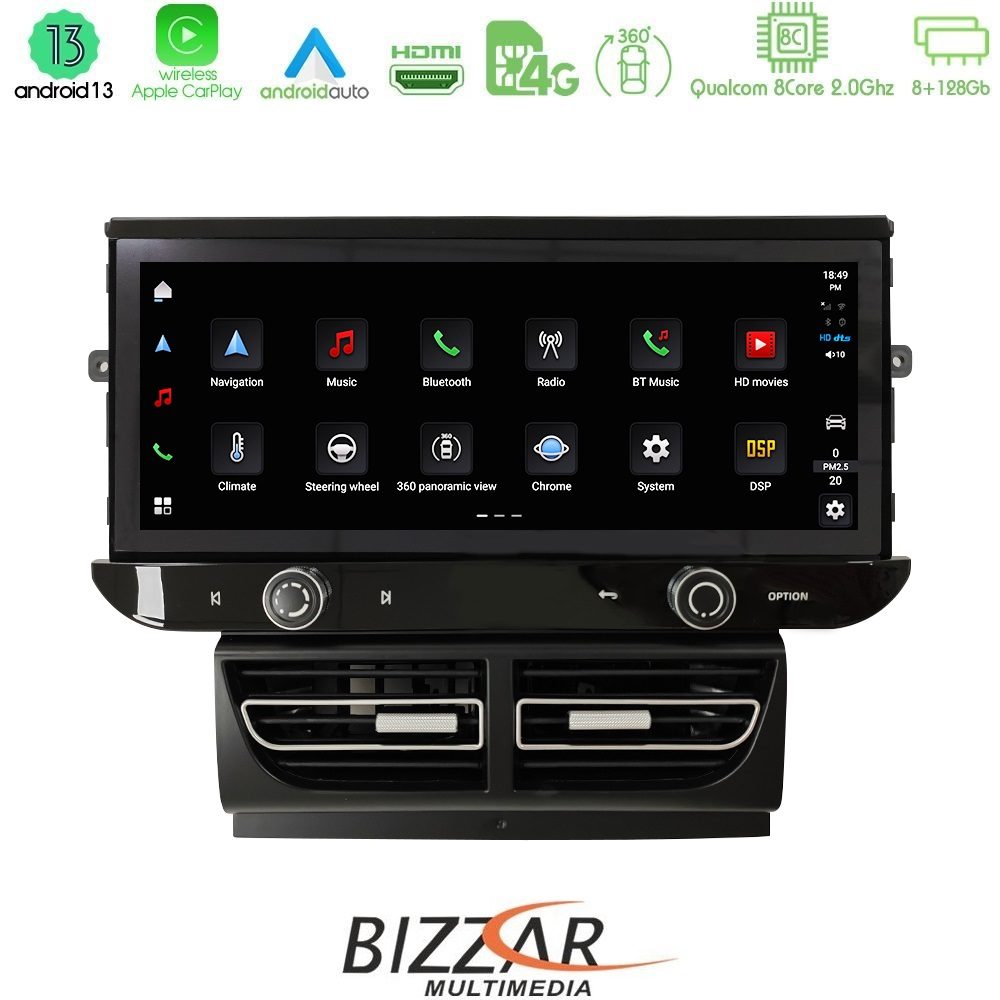 Alternative view of Bizzar OEM Porsche Macan 2014-2017 8core Android13 8+128G Navigation Multimedia 12.3"