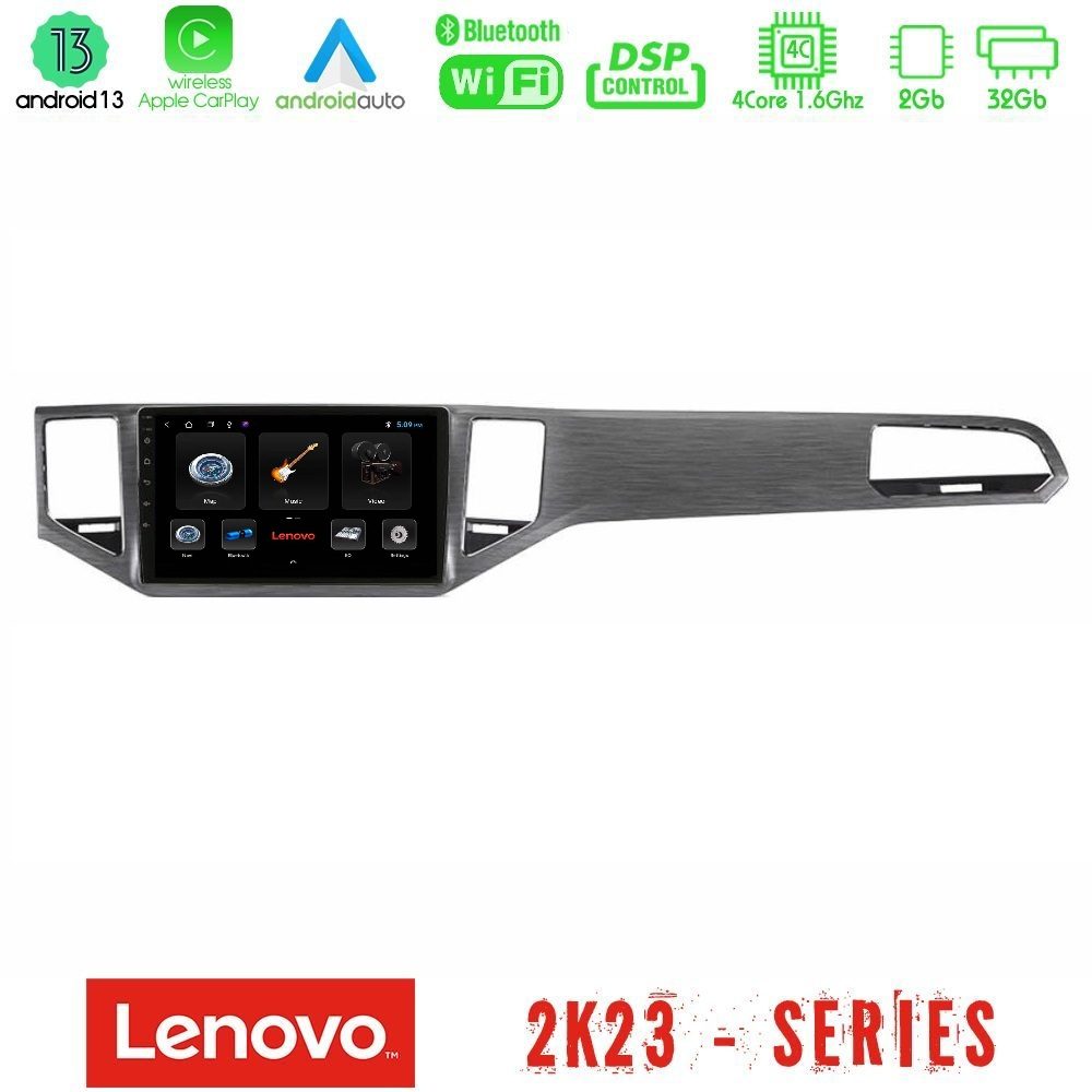 Lenovo Car Pad VW Sportsvan 2014-2020 4Core Android 13 2+32GB Navigation Multimedia Tablet 9"