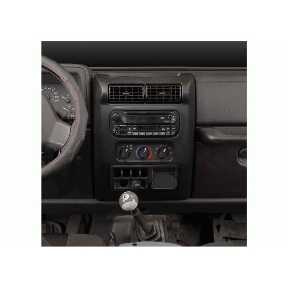 Alternative view of Πρόσοψη R/CD-Οθόνης 2DIN Jeep Wrangler(TJ) 01/2003-03/2007
