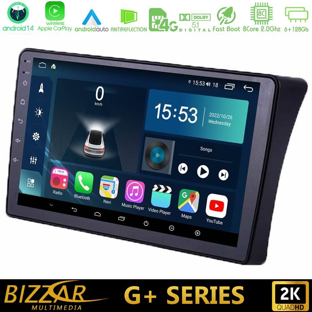 Bizzar G+ Series Nissan Navara/Pathfinder 8core Android14 6+128GB Navigation Multimedia Tablet 9"