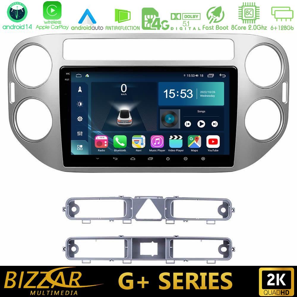 Bizzar G+ Series VW Tiguan 8core Android14 6+128GB Navigation Multimedia Tablet 9"