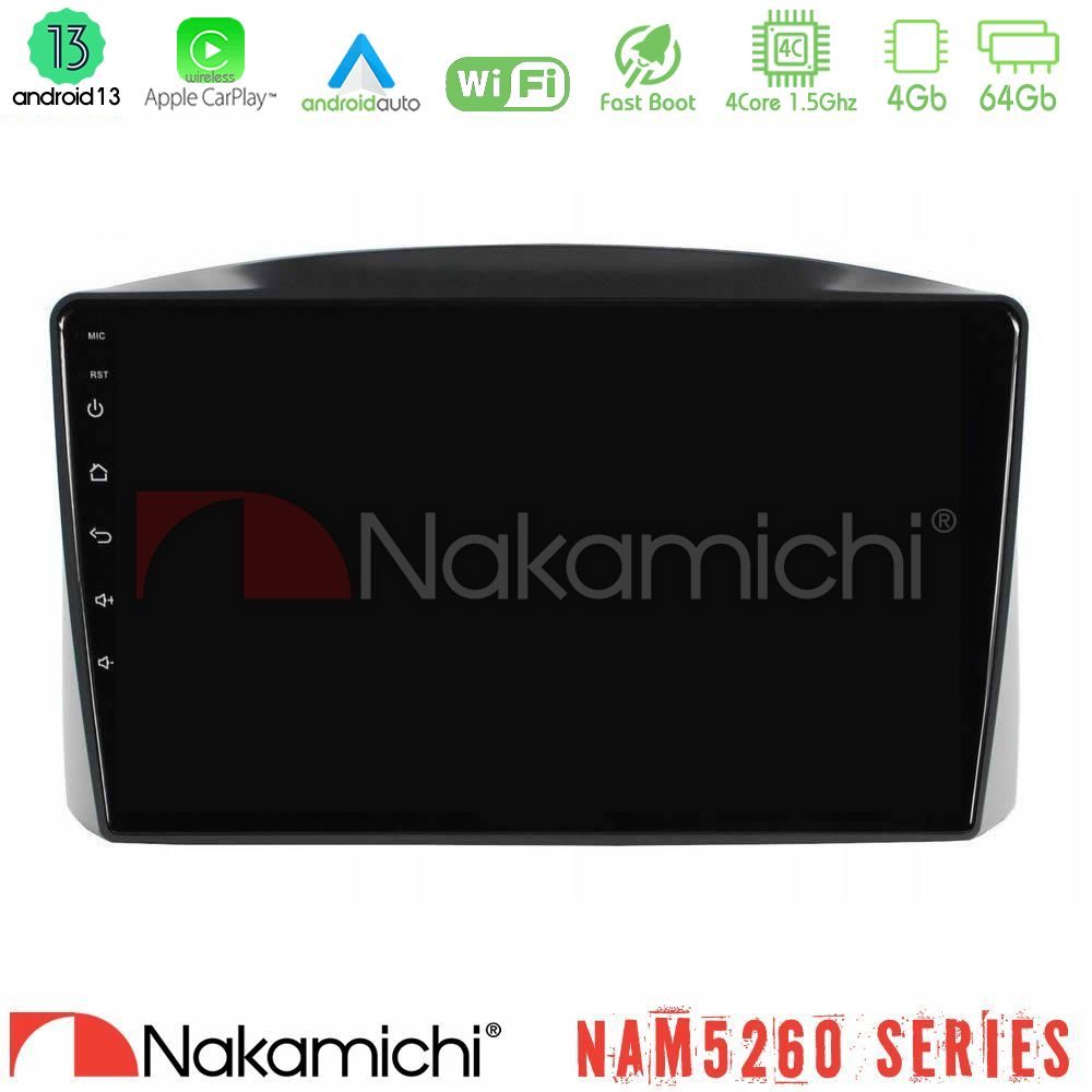 Nakamichi NAM5260 Series Jeep Grand Cherokee 2005-2007 4Core Android13 4+64GB Navigation Multimedia Tablet 10" Με Carplay & Android Auto Με Carplay & Android Auto
