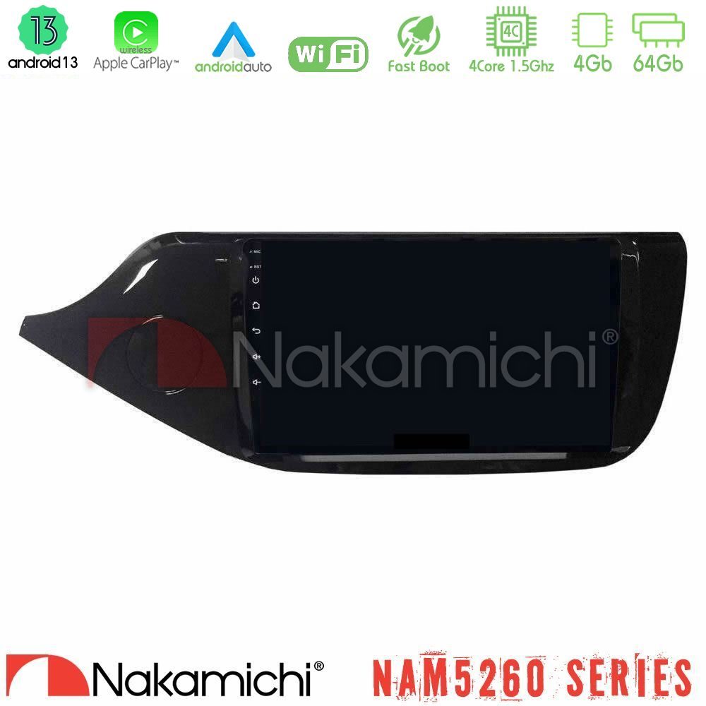 Nakamichi NAM5260 Series 4Core Android13 4+64GB Kia Ceed 2013-2017 Navigation Multimedia Tablet 9" Με Carplay & Android Auto