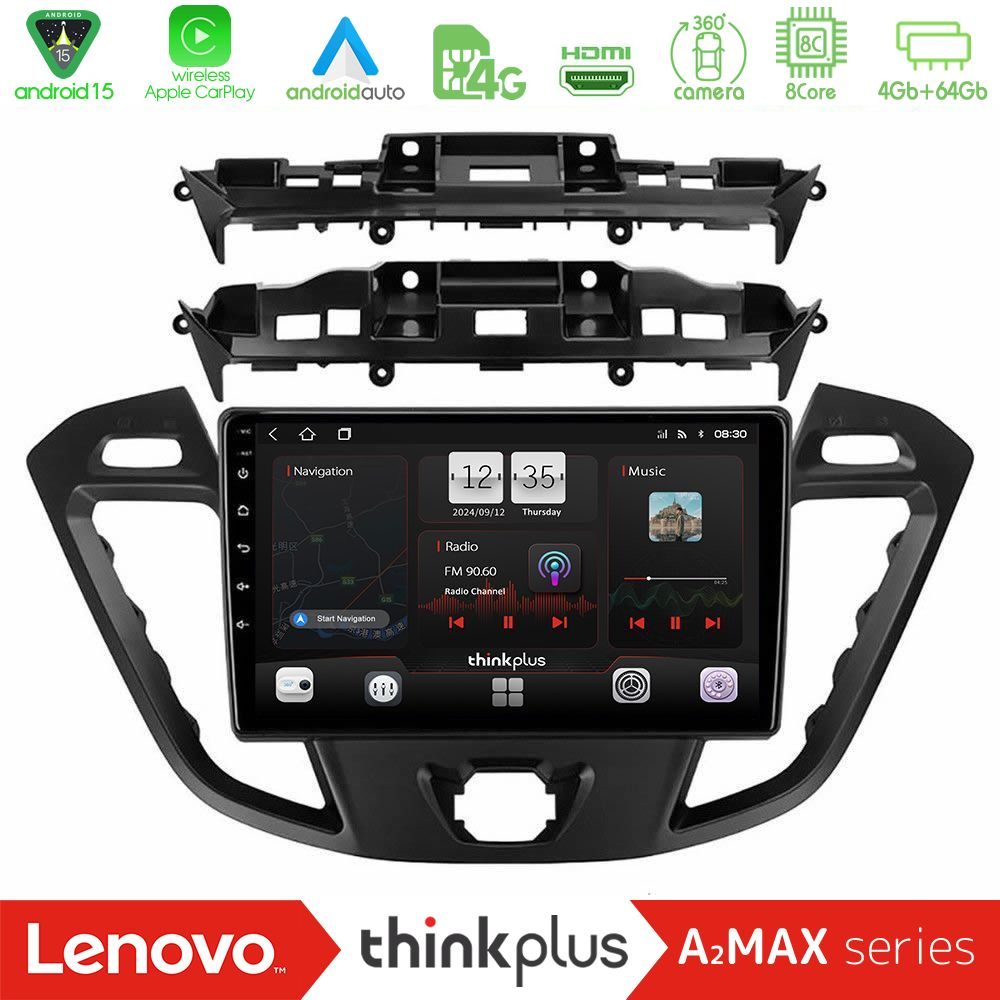 Lenovo Thinkplus A2MAX Series 8Core Android15 4+64GB  Ford Transit Custom/Tourneo Custom Navigation Multimedia Tablet 9"