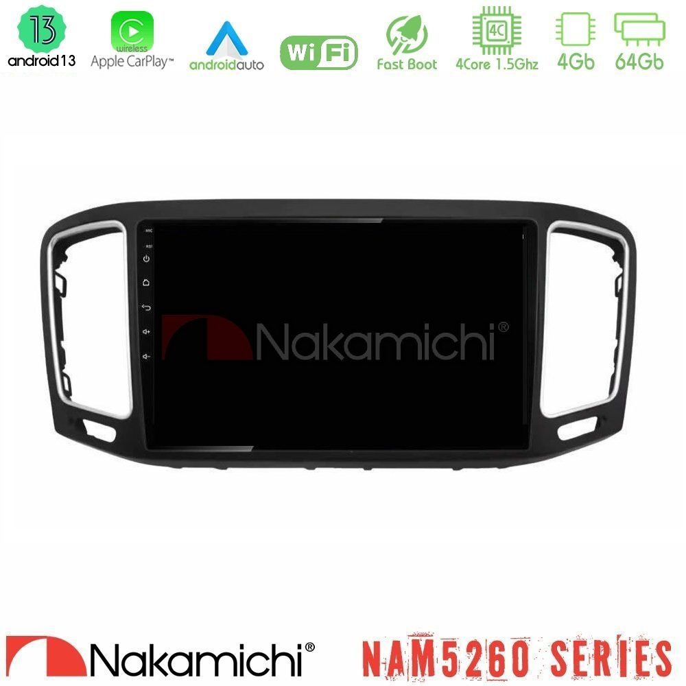 Nakamichi NAM5260 Series 4Core Android13 4+64GB VW Sharan 2010-2015 Navigation Multimedia Tablet 9" Με Carplay & Android Auto