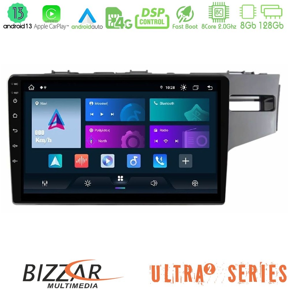 Bizzar Ultra Series Honda Jazz 2013-2020 RHD 8core Android13 8+128GB Navigation Multimedia Tablet 9"