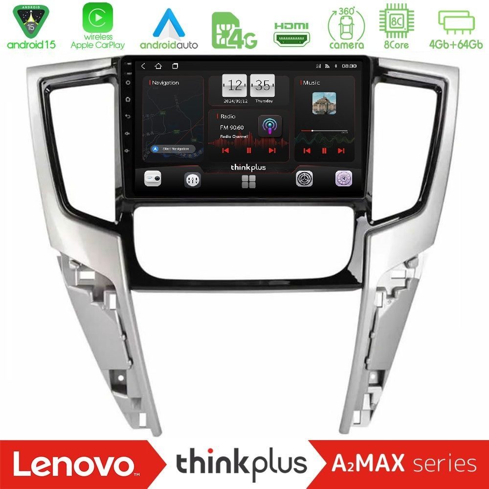 Lenovo Thinkplus A2MAX Series 8Core Android15 4+64GB Mitsubishi L200 2019-2023 Navigation Multimedia Tablet 9"