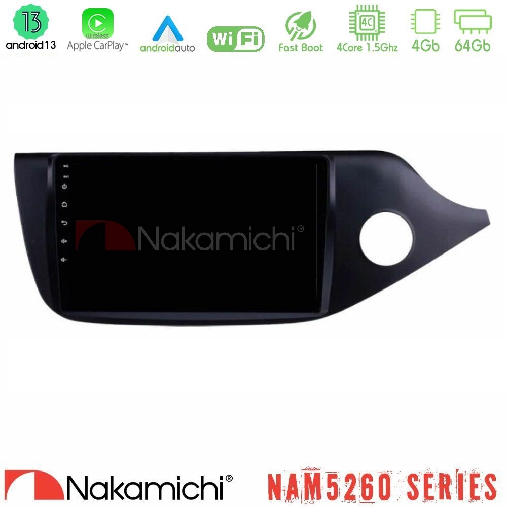 Nakamichi NAM5260 Series 4Core Android13 4+64GB Kia Cee’d/ProCeed 2013-2017 RHD Navigation Multimedia Tablet 9" Με Carplay & Android Auto