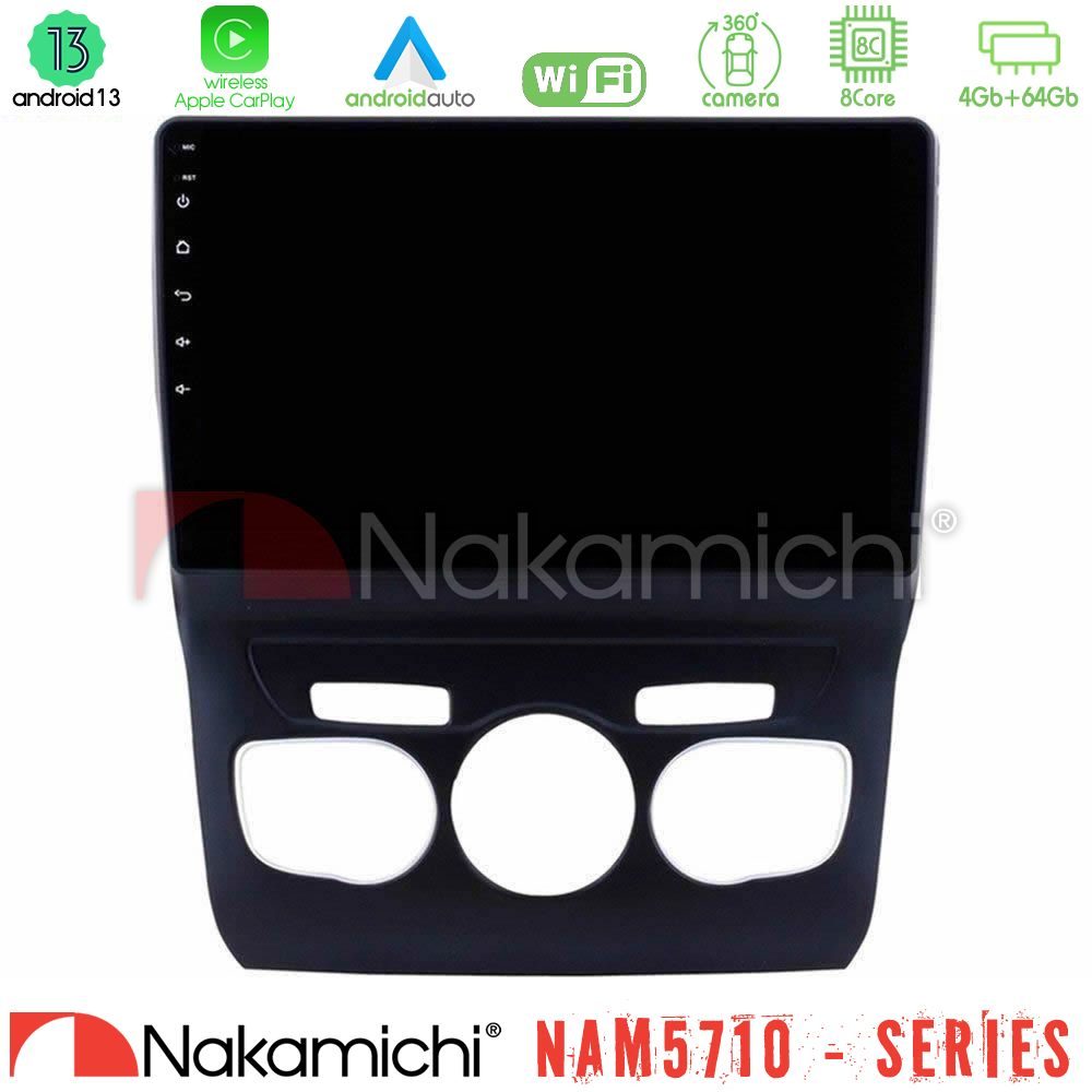 Nakamichi NAM5710 Series 8Core Android13 4+64GB  Citroen C4L Navigation Multimedia Tablet 10"