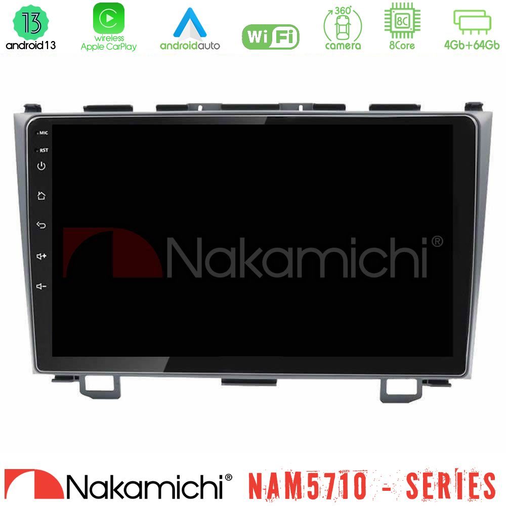Nakamichi NAM5710 Series 8Core Android13 4+64GB  Honda CRV Navigation Multimedia Tablet 9"