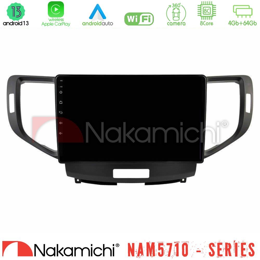 Nakamichi NAM5710 Series 8Core Android13 4+64GB  Honda Accord 2008-2015 Navigation Multimedia Tablet 9"