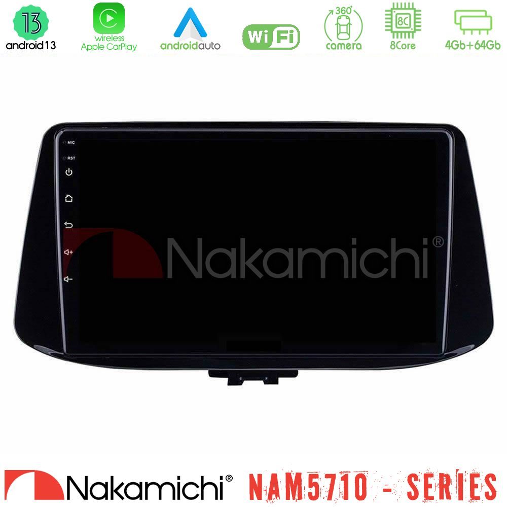 Nakamichi NAM5710 Series 8Core Android13 4+64GB  Hyundai i30 Navigation Multimedia Tablet 9"