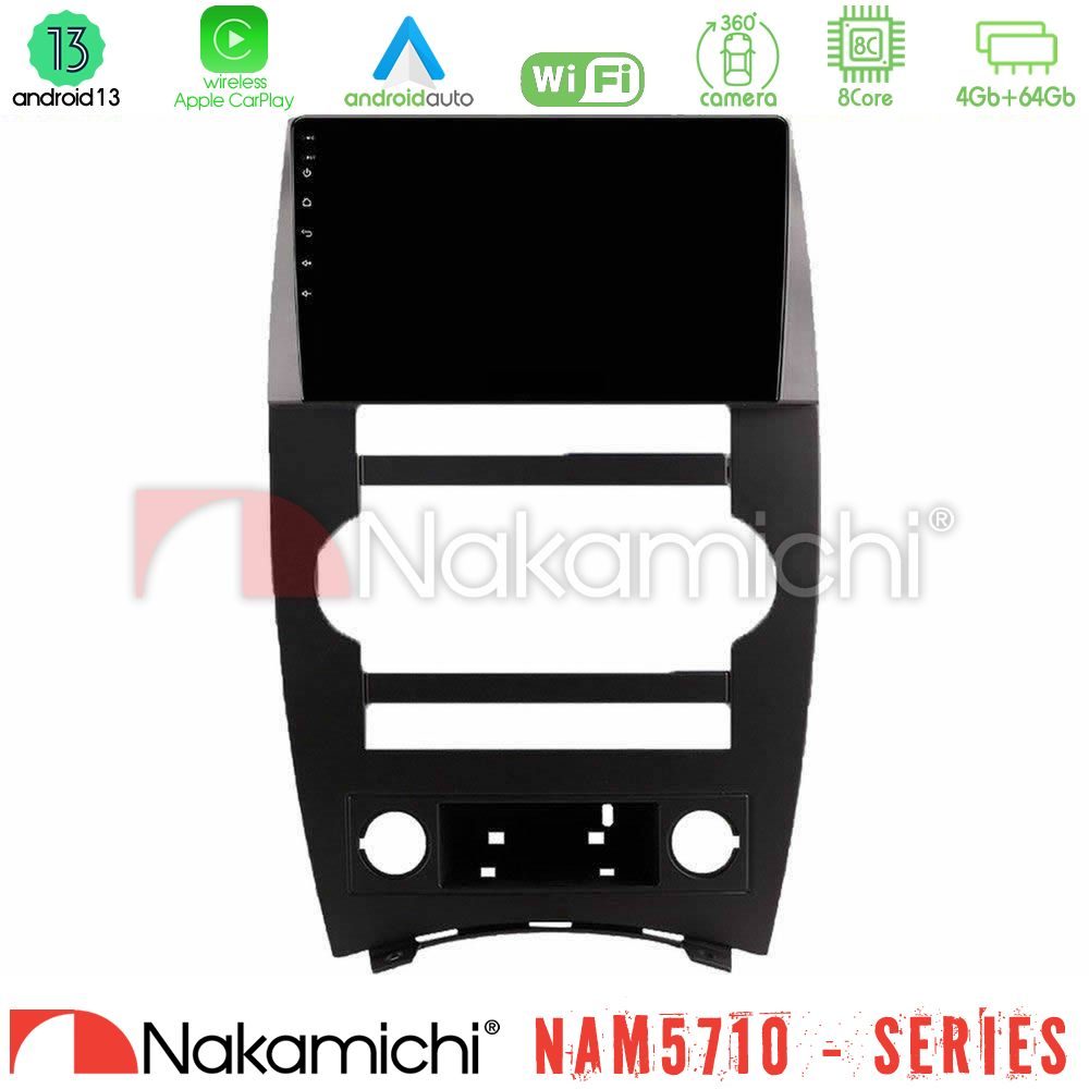Nakamichi NAM5710 Series 8Core Android13 4+64GB  Jeep Commander 2007-2008 Navigation Multimedia Tablet 9"