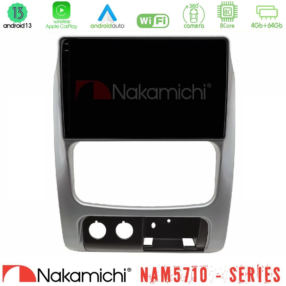 Nakamichi NAM5710 Series 8Core Android13 4+64GB Jeep Cherokee (KJ) 2002-2007 Navigation Multimedia Tablet 9″