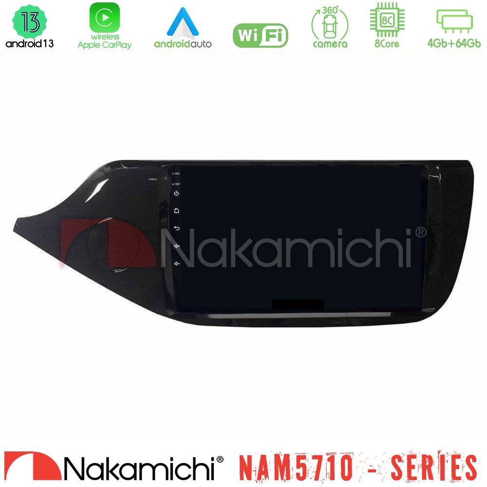 Nakamichi NAM5710 Series 8Core Android13 4+64GB  Kia Ceed 2013-2017 Navigation Multimedia Tablet 9"