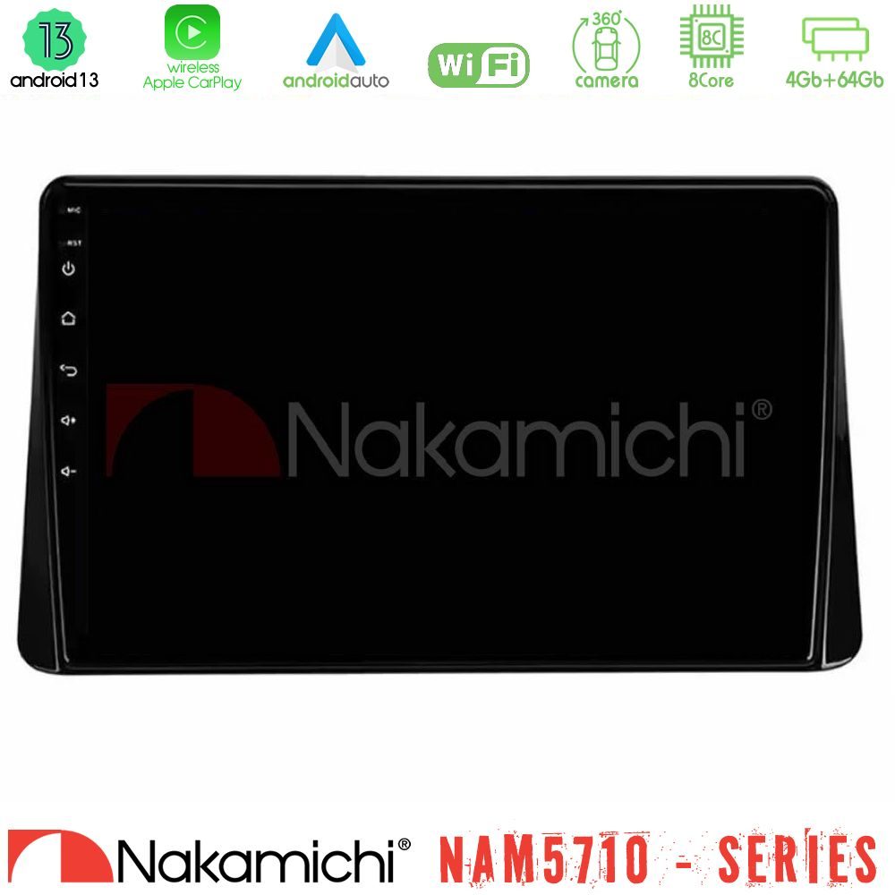 Nakamichi NAM5710 Series 8Core Android13 4+64GB Mitsubishi Eclipse Cross 2018-2023 Navigation Multimedia Tablet 10"