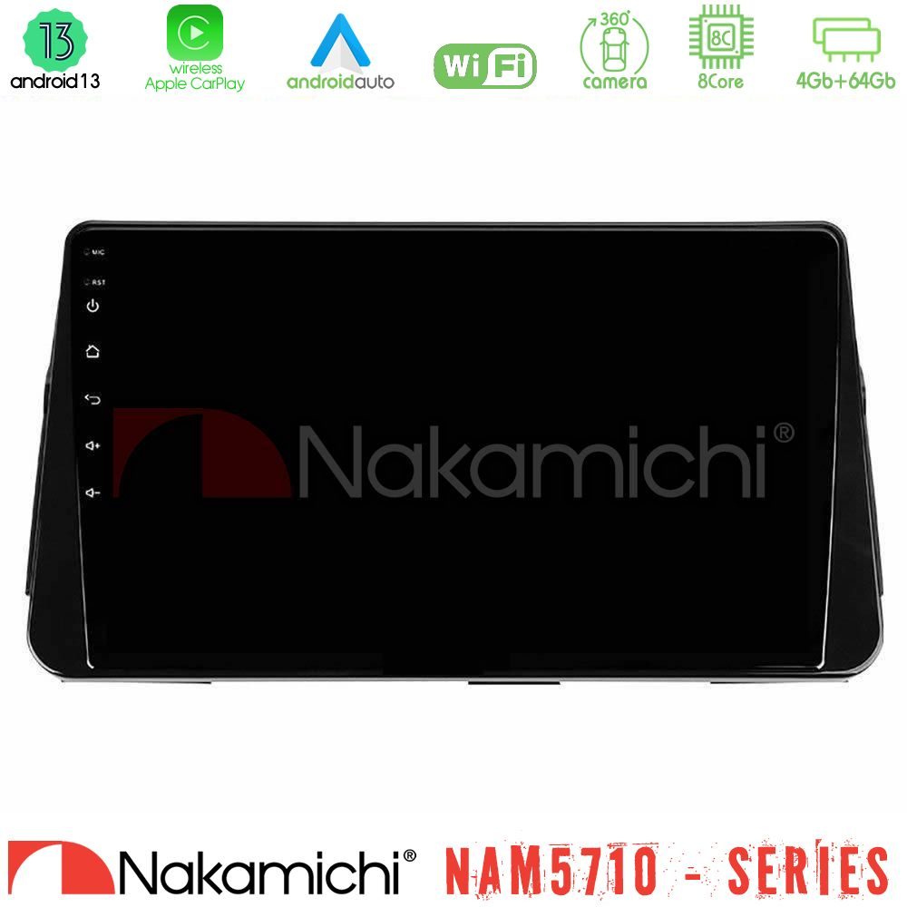 Nakamichi NAM5710 Series 8Core Android13 4+64GB  Nissan Micra K14 Navigation Multimedia Tablet 9"