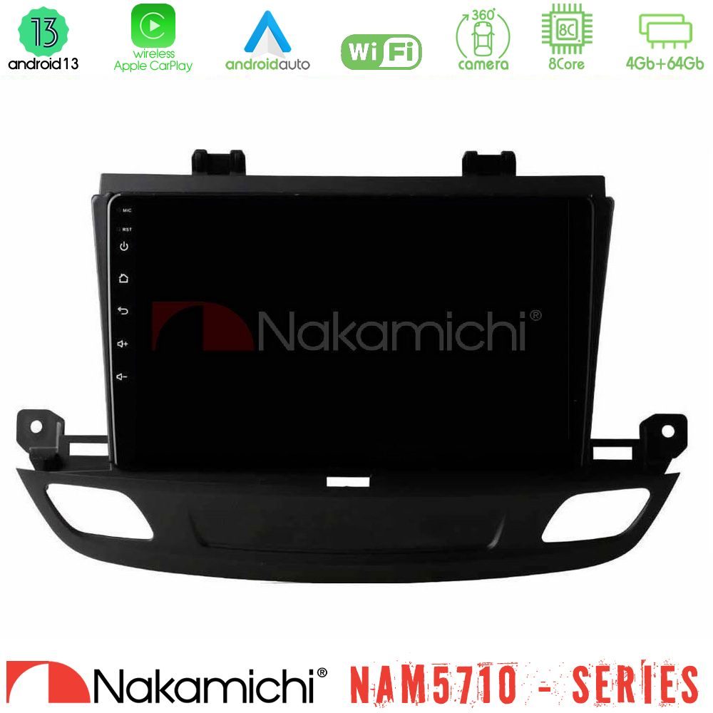 Nakamichi NAM5710 Series 8Core Android13 4+64GB  Opel Insignia 2 2017-2020 Navigation Multimedia Tablet 9"