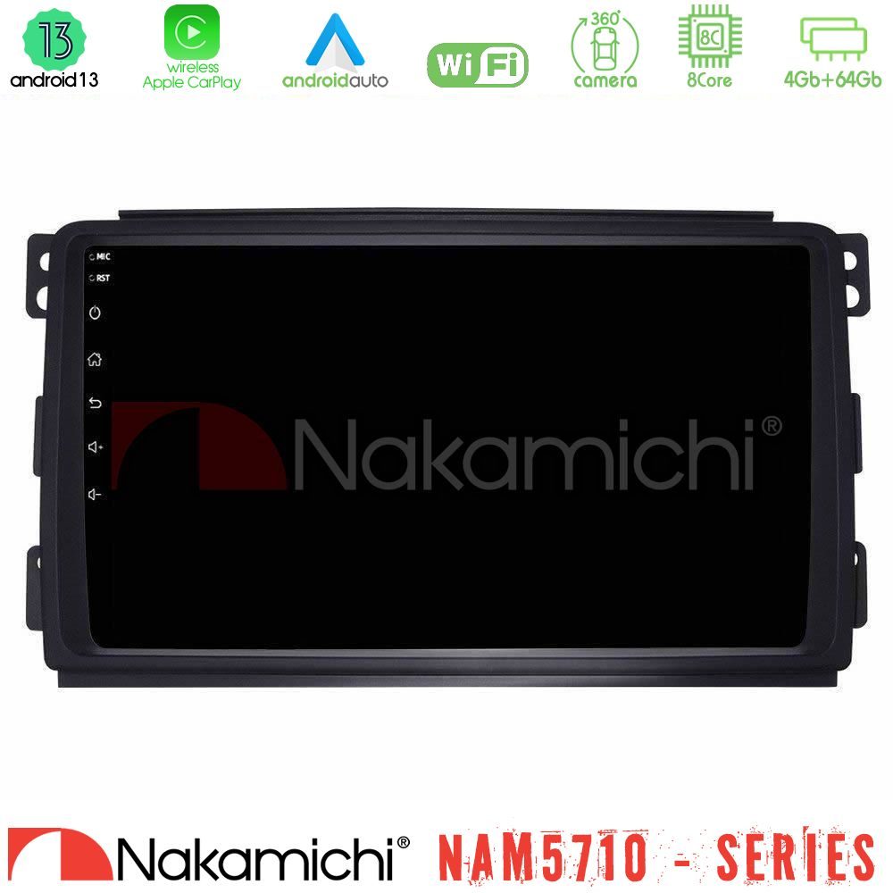 Nakamichi NAM5710 Series 8Core Android13 4+64GB  Smart 451 Navigation Multimedia Tablet 9"