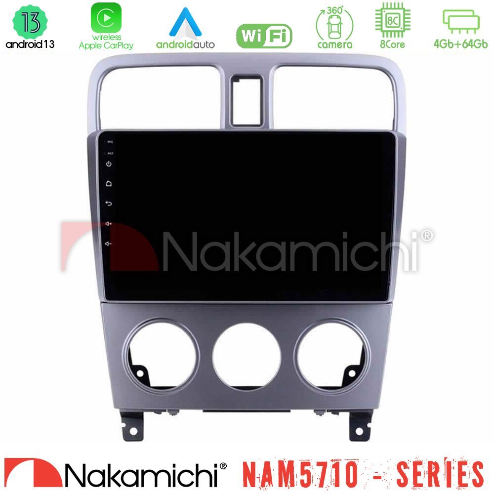 Nakamichi NAM5710 Series 8Core Android13 4+64GB  Subaru Forester 2003-2007 Navigation Multimedia Tablet 9"