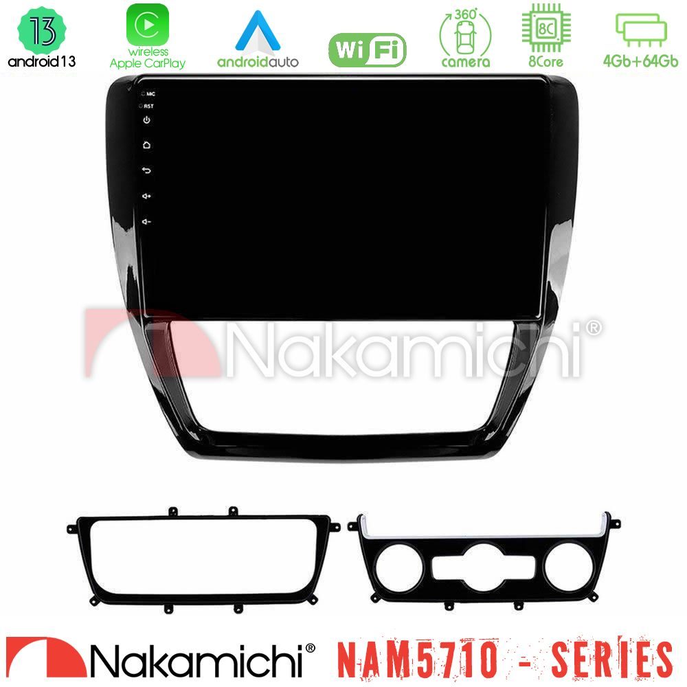 Nakamichi NAM5710 Series 8Core Android13 4+64GB  VW Jetta Navigation Multimedia Tablet 10"