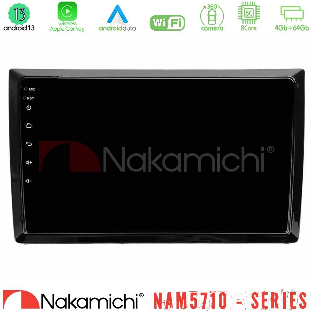 Nakamichi NAM5710 Series 8Core Android13 4+64GB  VW Beetle Navigation Multimedia Tablet 9"