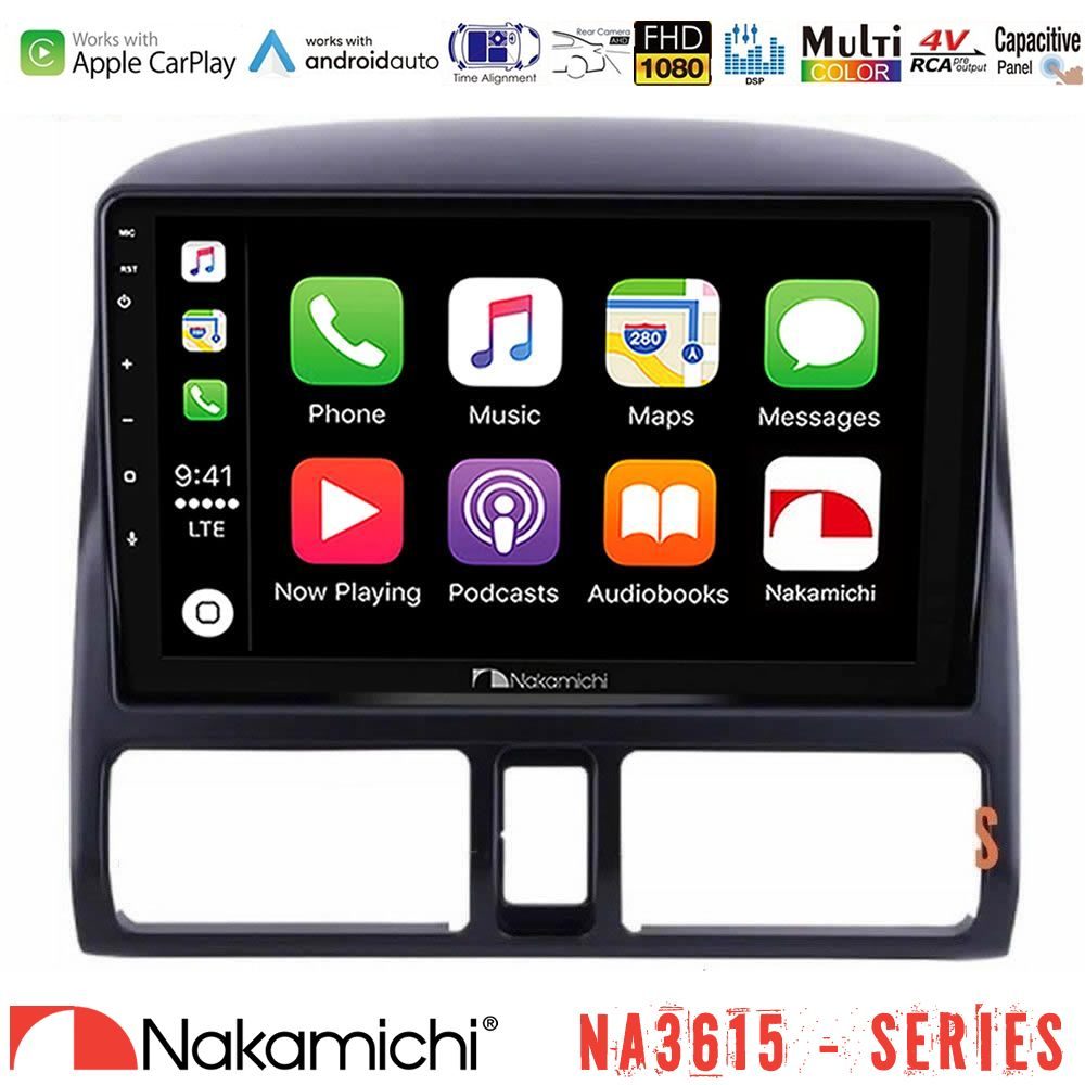 Nakamichi NA3615 Series Με Wireless Carplay & Android Auto  Honda CRV 2002-2006 Media Station Tablet 9"