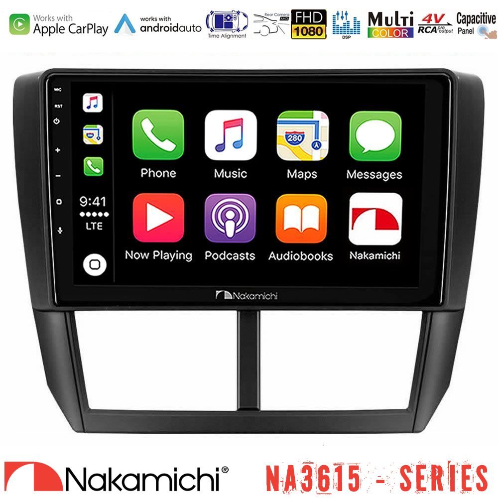 Nakamichi NA3615 Series Με Wireless Carplay & Android Auto  Subaru Forester Media Station Tablet 9"