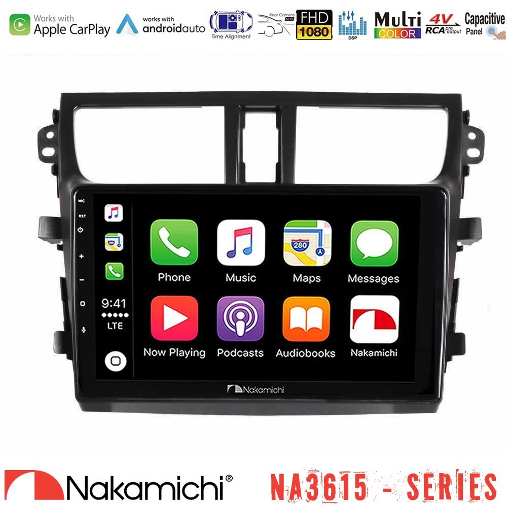 Nakamichi NA3615 Series Με Wireless Carplay & Android Auto  Suzuki Celerio 2014-2020 Media Station Tablet 9"