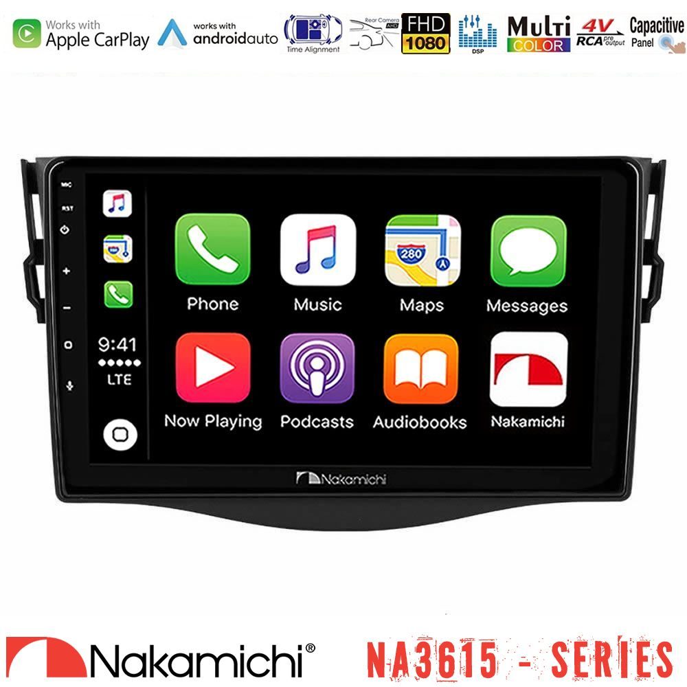Nakamichi NA3615 Series Με Wireless Carplay & Android Auto  Toyota RAV4 Media Station Tablet 9"