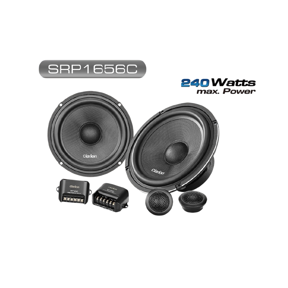 Clarion SRP1656C 6,5" Διαιρούμενα Set Ηχεία Δύο Δρόμων 240Watt