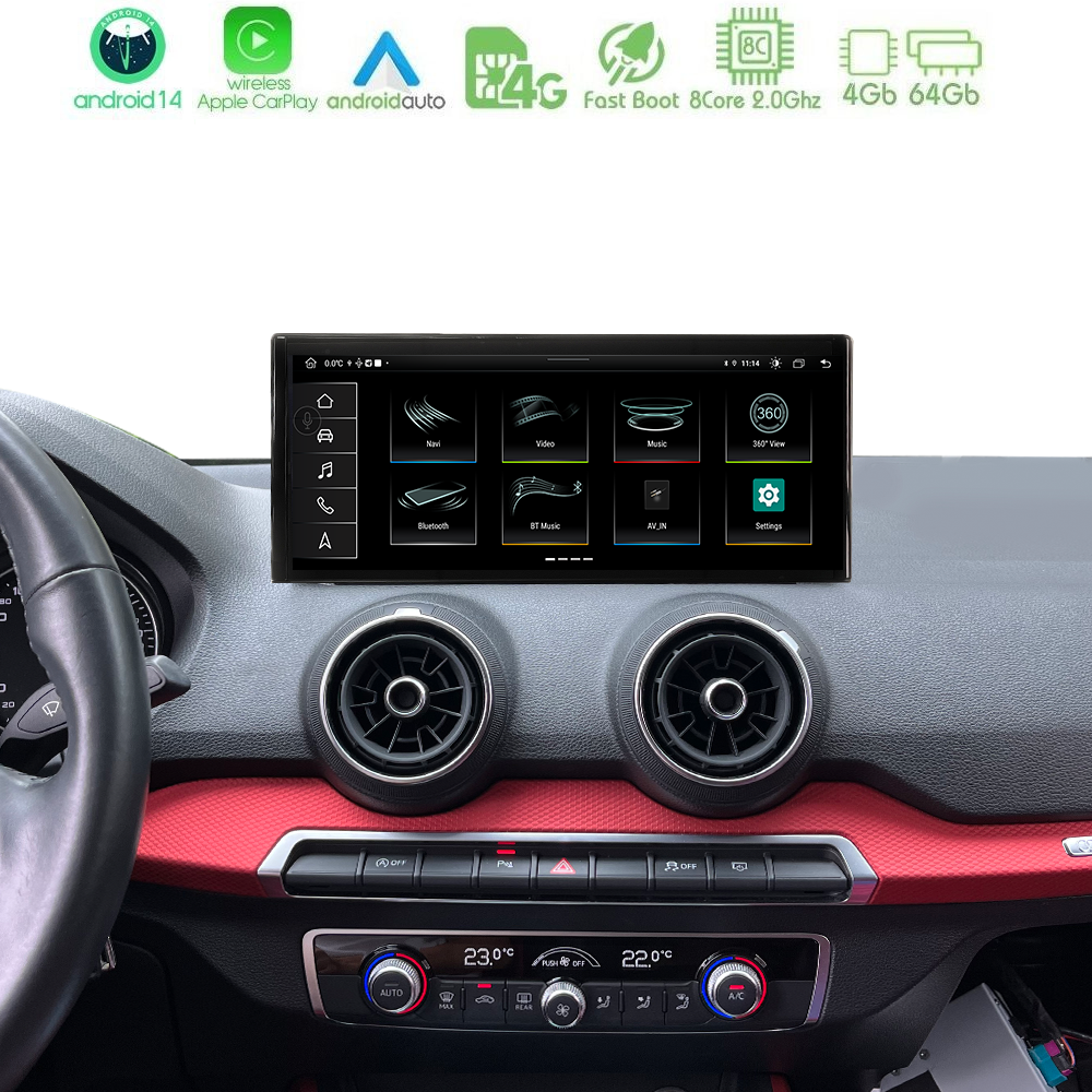 Alternative view of Bizzar Lite Series AUDI Q2 (GA) 2016-2023 10.25" Android14 8Core 4+64GB Navigation Multimedia Station