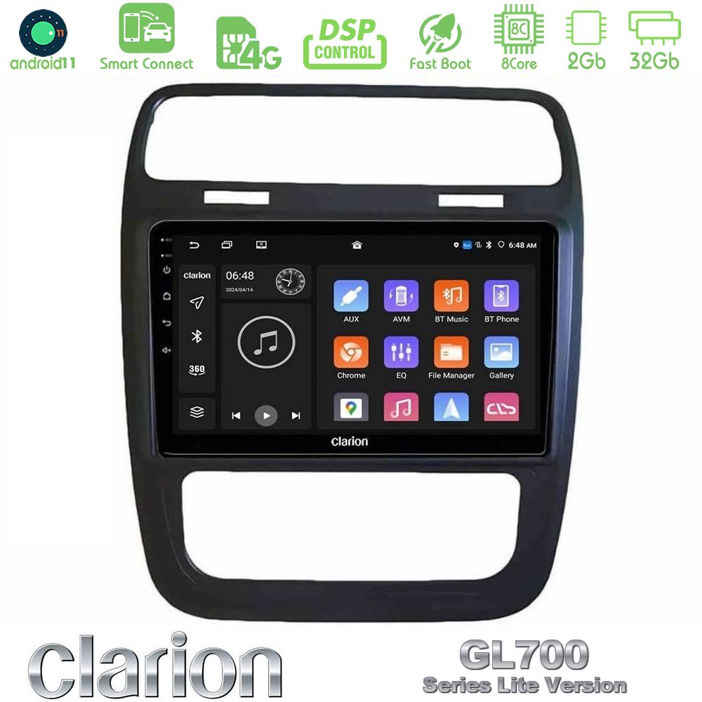Clarion GL700 Lite Series 8Core Android11 2+32GB VW Scirocco 2014 – 2017 Navigation Multimedia Tablet 9" Με Carplay & Android Auto