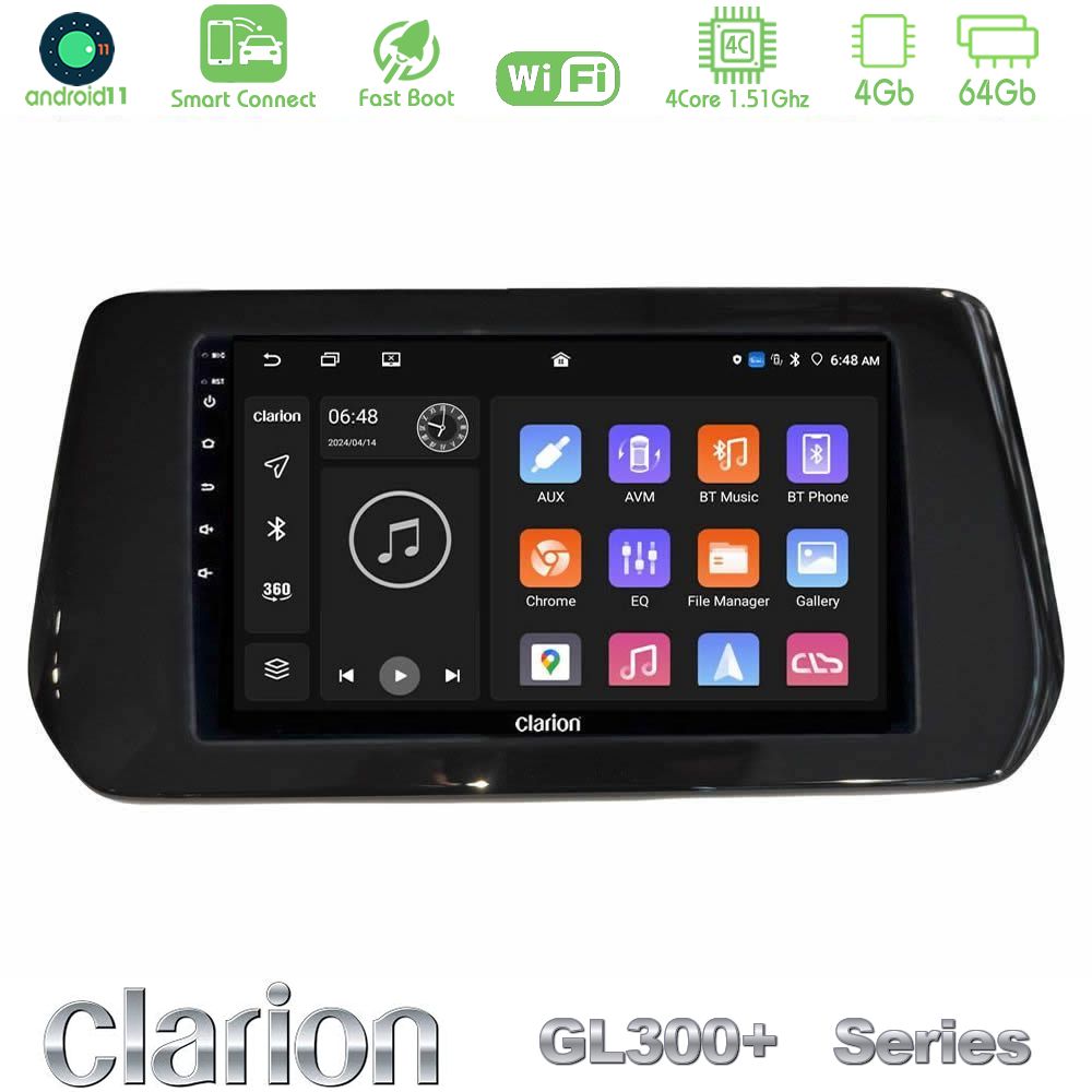 Clarion GL300+ Series 4Core Android11 4+64GB  Suzuki Swift 2024-> Navigation Multimedia Tablet 9"