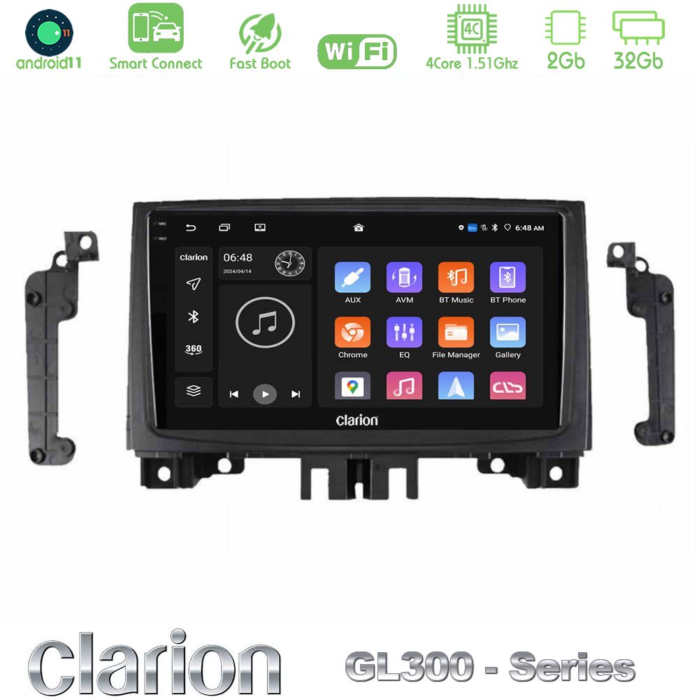Clarion GL300 Series Mercedes Sprinter/VW Crafter 2006-2018 4Core Android11 2+32GB Navigation Multimedia Tablet 9" Με Carplay & Android Auto